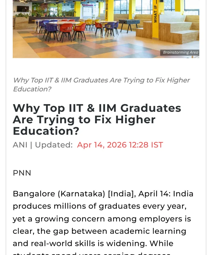ANI: Why Top IIT & IIM Graduates Are Trying to Fix Higher Education?
